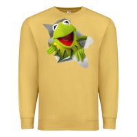 Antique Gold kermit the frog Premium Sweatshirt - artisFamous
