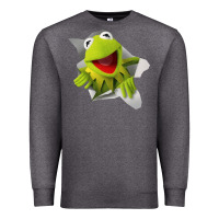 Charcoal Heather kermit the frog Premium Sweatshirt - artisFamous