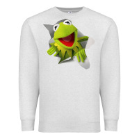 Oatmeal Heather kermit the frog Premium Sweatshirt - artisFamous