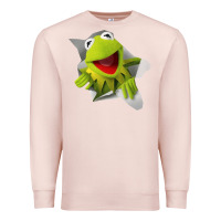 Pale Pink kermit the frog Premium Sweatshirt - artisFamous