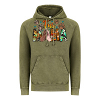 Vintage Olive fur mama Vintage Hoodie - CowhideDigitalArt