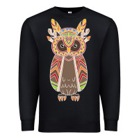 Black Native OWL Premium Sweatshirt - artisFamous