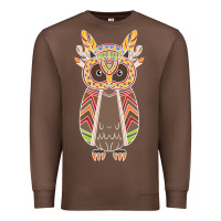 Chestnut Native OWL Premium Sweatshirt - artisFamous