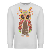 Dove Grey Native OWL Premium Sweatshirt - artisFamous