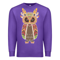 Purple Native OWL Premium Sweatshirt - artisFamous