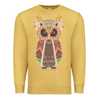 Antique Gold Native OWL Premium Sweatshirt - artisFamous