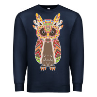 Navy Native OWL Premium Sweatshirt - artisFamous