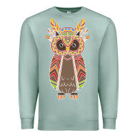 Seafoam Native OWL Premium Sweatshirt - artisFamous