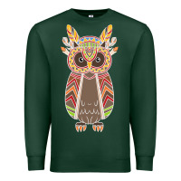 Sports Green Native OWL Premium Sweatshirt - artisFamous