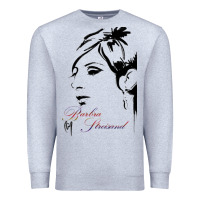 Heather Grey Design barbra streisand Premium Sweatshirt - artisFamous