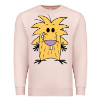 Pale Pink norbet angry beaver Premium Sweatshirt - artisFamous