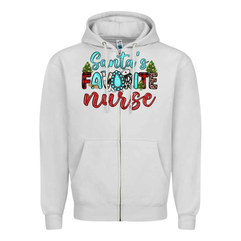 Santa S Favorite Nurse Zipper Hoodie by JahusDesignShop | Teevron