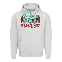 Dove Grey santa s favorite nurse Zipper Hoodie - JahusDesignShop