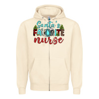 Sandshell santa s favorite nurse Zipper Hoodie - JahusDesignShop