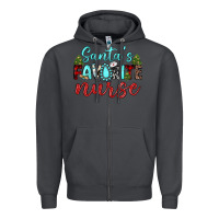 Smoke santa s favorite nurse Zipper Hoodie - JahusDesignShop