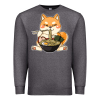 Charcoal Heather shiba inu dog ramen Premium Sweatshirt - artisFamous