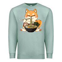 Seafoam shiba inu dog ramen Premium Sweatshirt - artisFamous