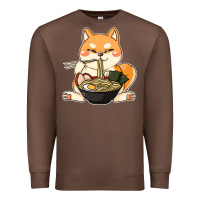 Chestnut shiba inu dog ramen Premium Sweatshirt - artisFamous