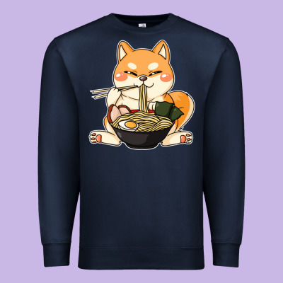 Shiba Inu Dog Ramen Premium Sweatshirt Designed By Artisfamous