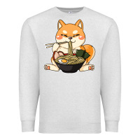 Oatmeal Heather shiba inu dog ramen Premium Sweatshirt - artisFamous