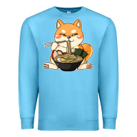 Ocean Blue shiba inu dog ramen Premium Sweatshirt - artisFamous