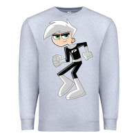 Heather Grey danny phantom run Premium Sweatshirt - artisFamous