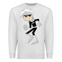 Oatmeal Heather danny phantom run Premium Sweatshirt - artisFamous