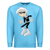 Ocean Blue danny phantom run Premium Sweatshirt - artisFamous