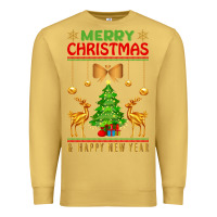 Antique Gold merry christmas Premium Sweatshirt - artisFamous