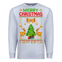 Heather Grey merry christmas Premium Sweatshirt - artisFamous
