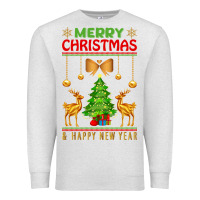 Oatmeal Heather merry christmas Premium Sweatshirt - artisFamous