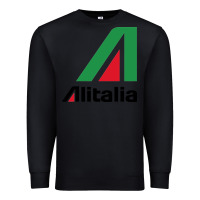 Black alitalia Premium Sweatshirt - artisFamous