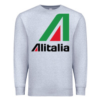 Heather Grey alitalia Premium Sweatshirt - artisFamous