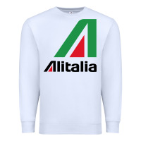 White alitalia Premium Sweatshirt - artisFamous