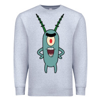 Heather Grey plankton Premium Sweatshirt - artisFamous
