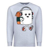 Heather Grey sushi cool Premium Sweatshirt - artisFamous