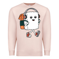 Pale Pink sushi cool Premium Sweatshirt - artisFamous