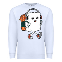 White sushi cool Premium Sweatshirt - artisFamous