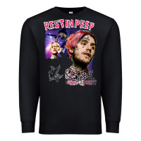 Black lil peep Premium Sweatshirt - artisFamous