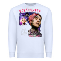 White lil peep Premium Sweatshirt - artisFamous