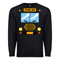 Black school bus costume cool halloween Premium Sweatshirt - artisFamous