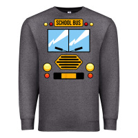 Charcoal Heather school bus costume cool halloween Premium Sweatshirt - artisFamous