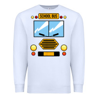 White school bus costume cool halloween Premium Sweatshirt - artisFamous