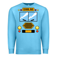 Ocean Blue school bus costume cool halloween Premium Sweatshirt - artisFamous