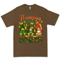 Cacao Hanging with my gnomies Premium Tee - HowdyJamesFarm
