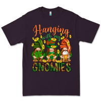 Plum Hanging with my gnomies Premium Tee - HowdyJamesFarm