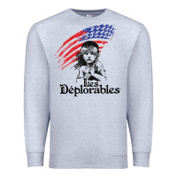 Heather Grey les deplorables Premium Sweatshirt - artisFamous