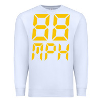 White 88mph funny Premium Sweatshirt - artisFamous