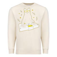 Sandshell cat dj Premium Sweatshirt - artisFamous