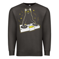 Smoke cat dj Premium Sweatshirt - artisFamous